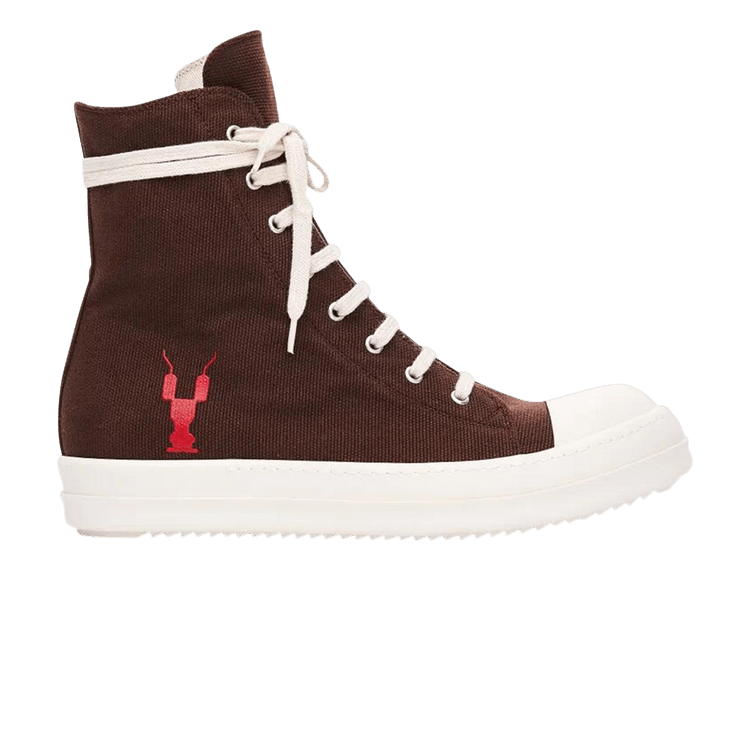 

Кроссовки Rick Owens Rick Owens DRKSHDW Coated Canvas High 'Brown', коричневый