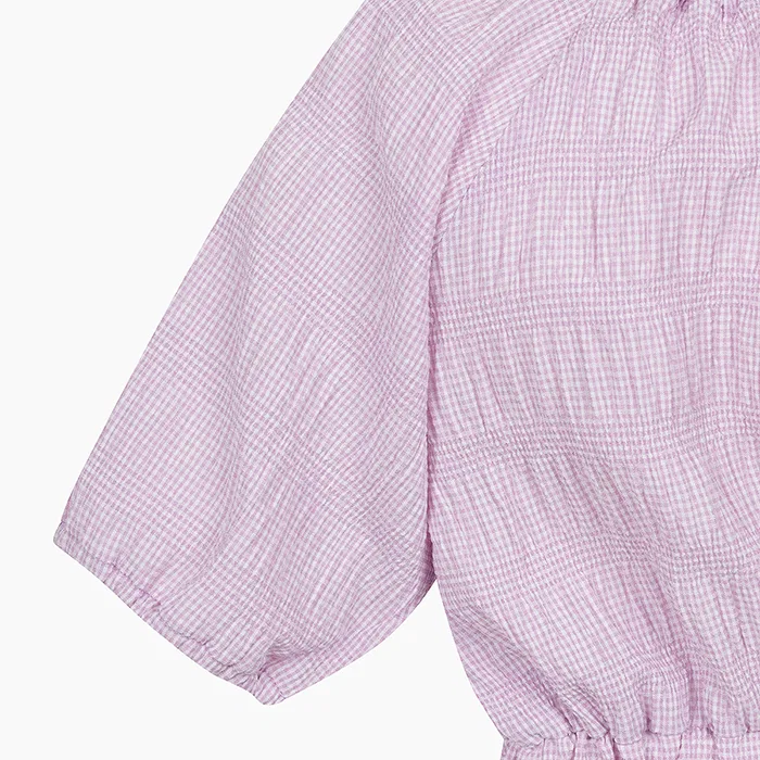 Детское многоцветное ярусное платье с контрастными вставками от Benetton Kids — фото 4