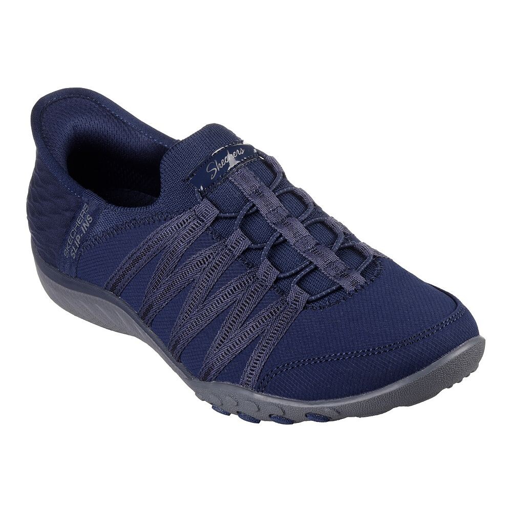 

Женская обувь Skechers Hands Free Slip-ins Relaxed Fit Breathe Easy Roll With Me, темно-синий