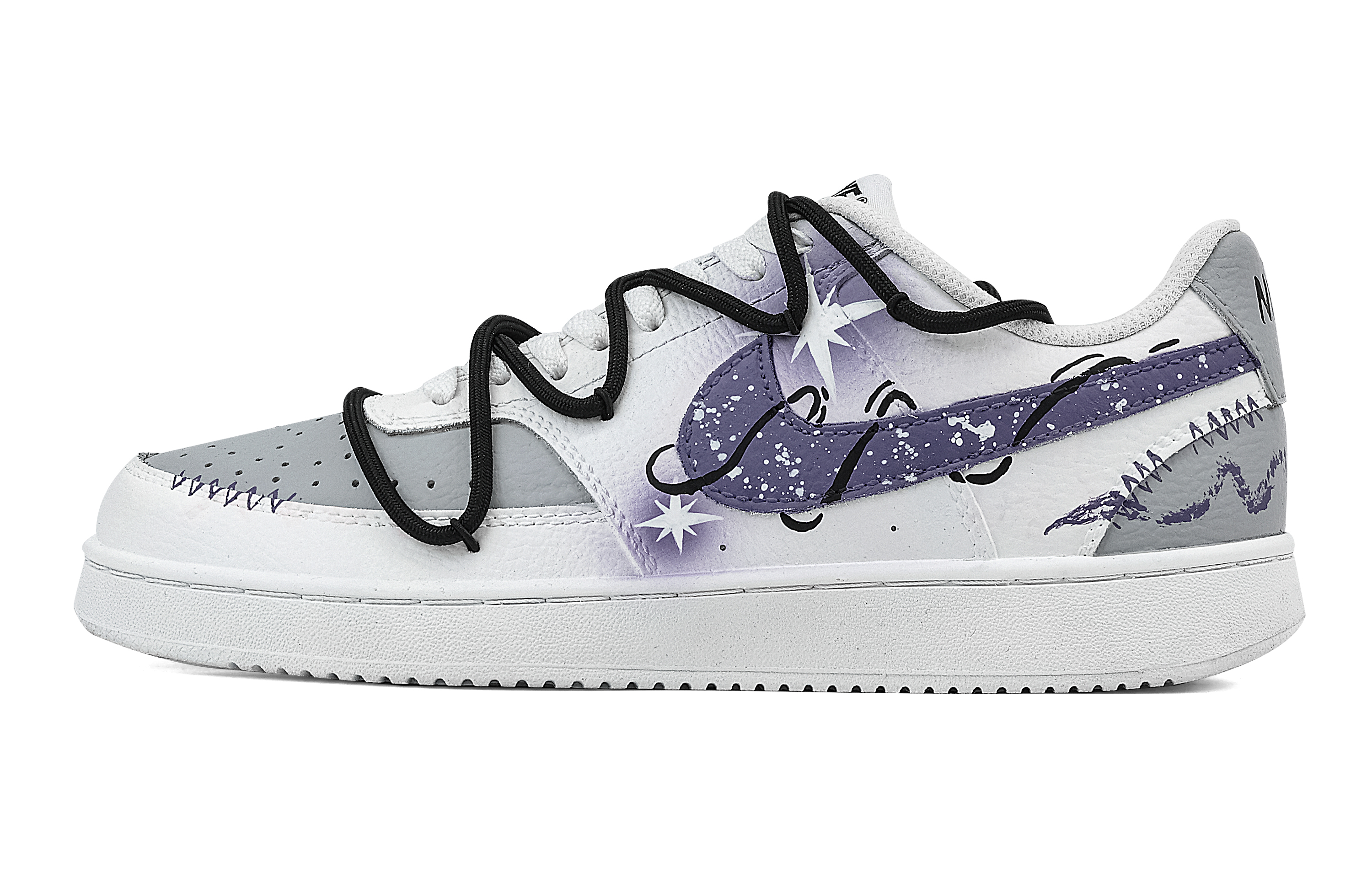 

Nike Кроссовки Court Vision 1 Phantom Of The Midnight с низким верхом, противоскользящие, износостойкие, мужские, темно-фиолетовые