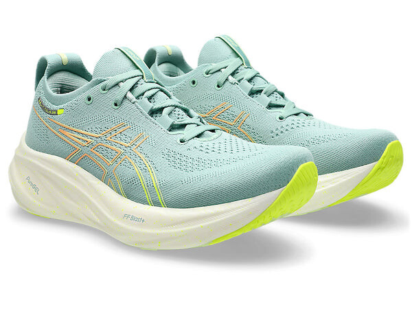 Кроссовки гелевые нимбус 26 кроссовки Asics, зеленый — фото 3