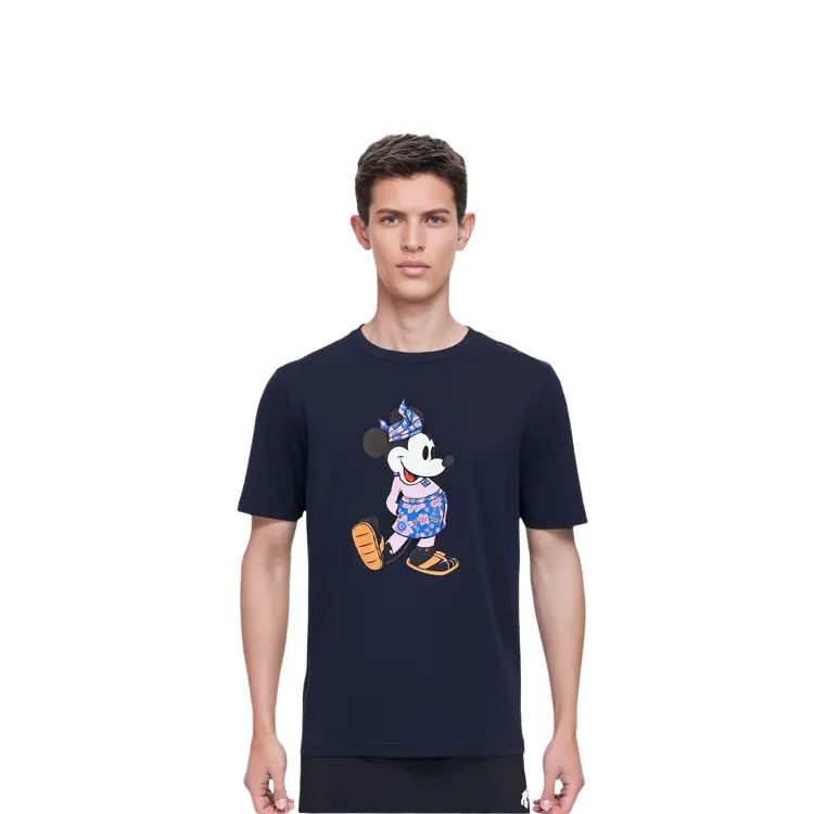 Футболка Disney X унисекс темно-синяя Uniqlo, темно-синий — фото 2