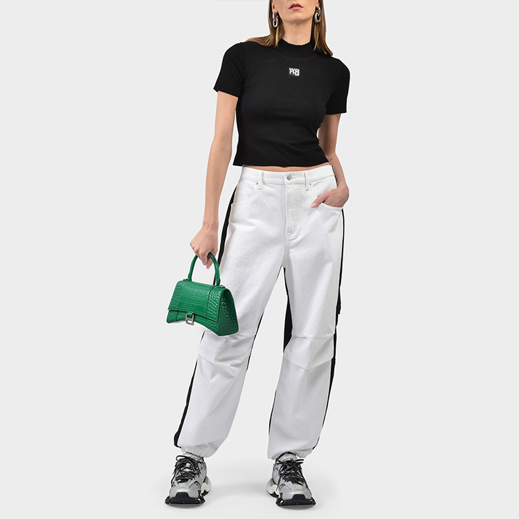 Маленькая сумка-песочница Balenciaga женская зеленая — фото 4