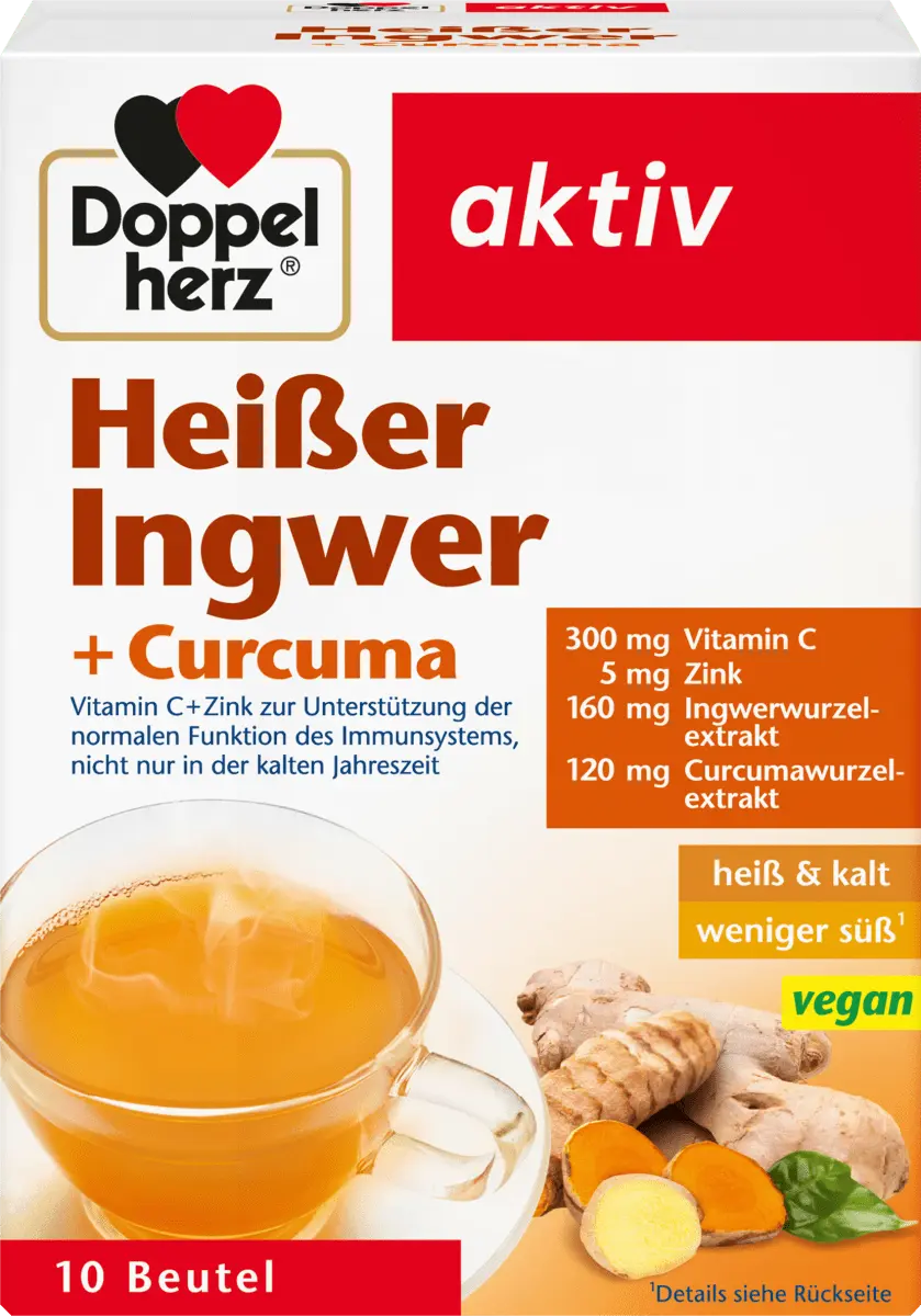 

Горячий напиток имбирь + куркума горячий (10 штук) 100г Doppelherz