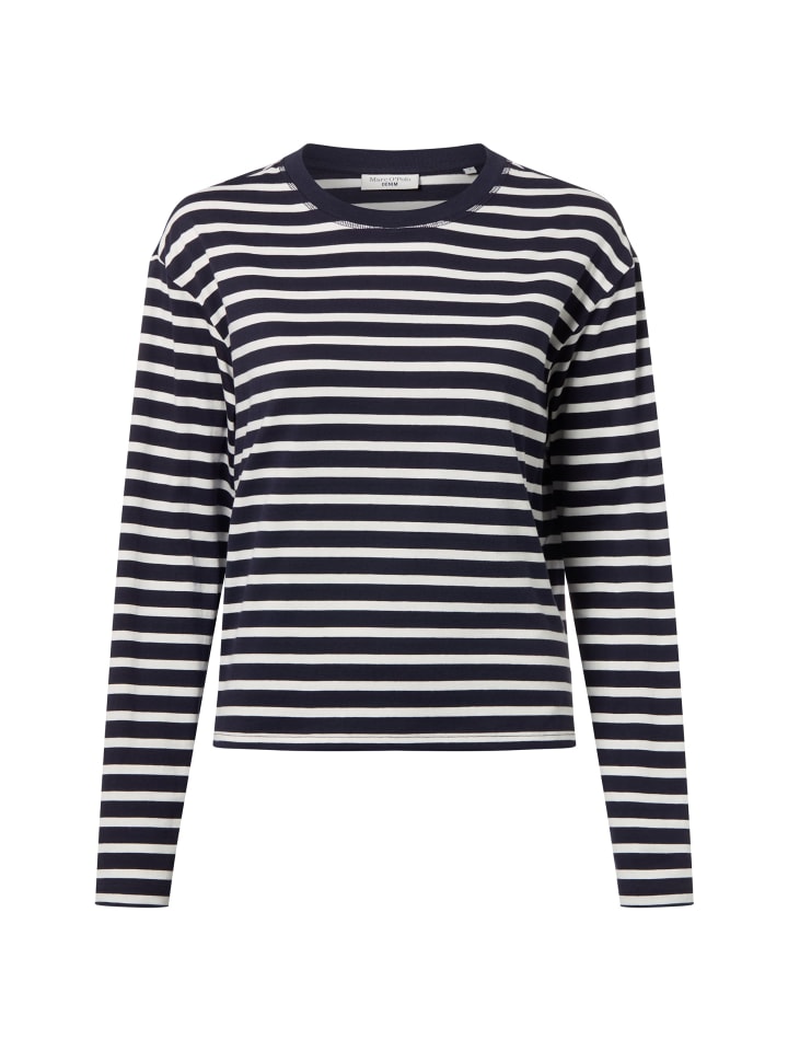 

Marc O'Polo DENIM Футболка с длинными рукавами темно-синего и белого цвета