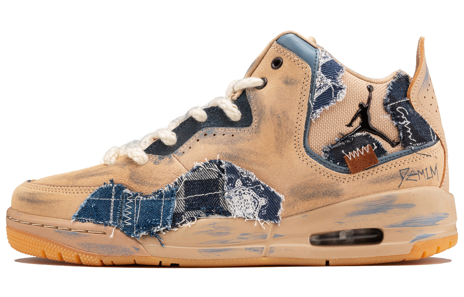 

Jordan Courtside 23 Mid top мужские баскетбольные кроссовки в винтажном стиле light brown