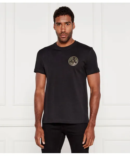 

Футболка Slim fit Versace Jeans Couture, черный