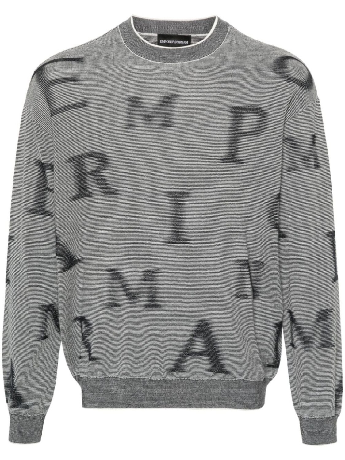 

Emporio Armani шерстяной джемпер с круглым вырезом, синий