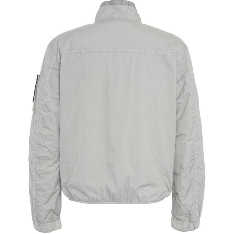 STONE ISLAND Куртка с высоким воротником и значком компаса, Light Blue — фото 3