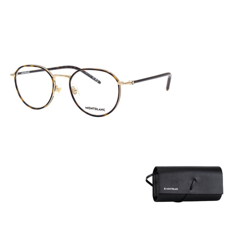

MONTBLANC Очки с круглой оправой, Tortoiseshell Gold
