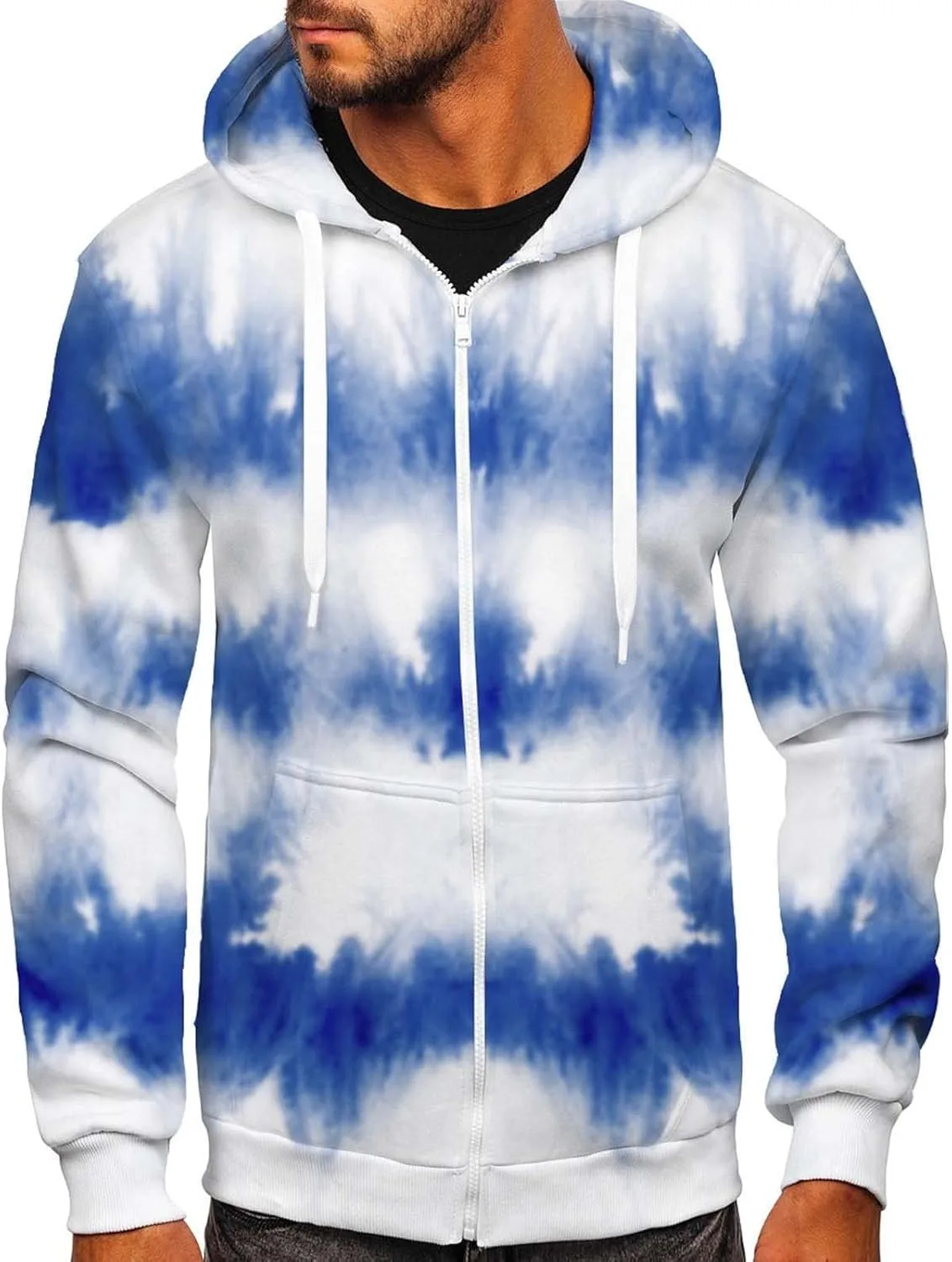 

Мужская толстовка Ymosrh с капюшоном на молнии, размер-6XL