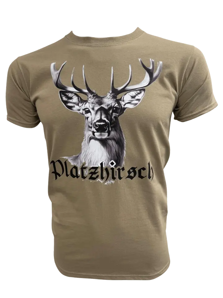 

Футболка PAULGOS Platzhirsch Hirschkopf, песочный