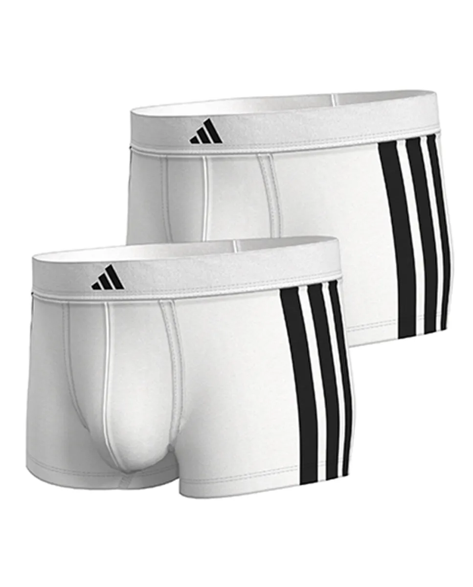 

Упаковка из двух трусов-боксеров, разных оттенков Adidas, белый