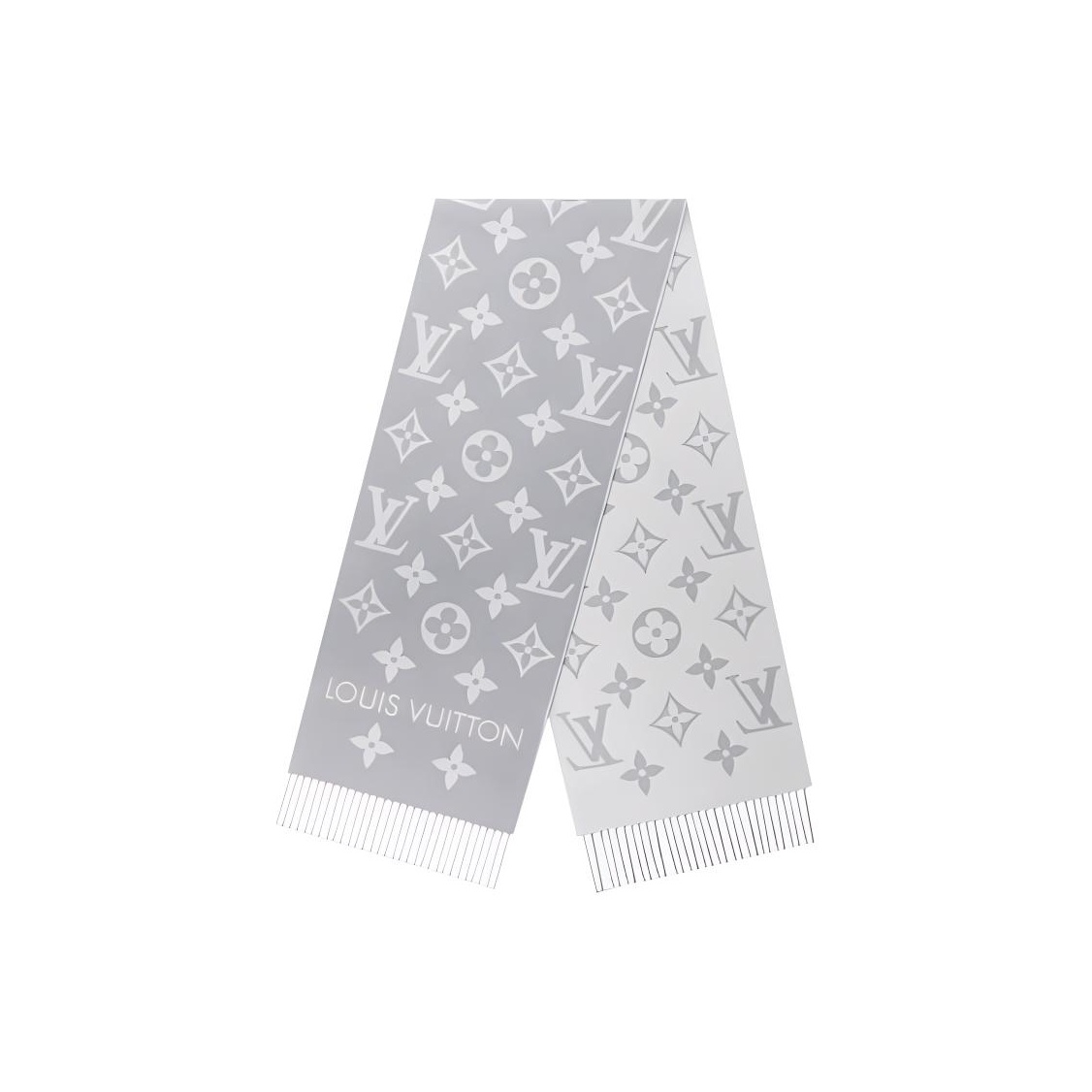 

LOUIS VUITTON Вязаный шарф женский, Gray