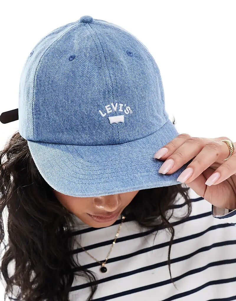 

Кепка Levi's Lazy Girl с маленьким логотипом из синего денима