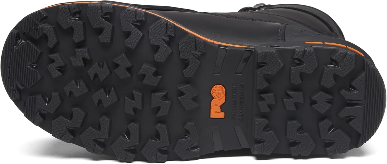 Timberland PRO мужские ботинки Csa Boondock с внешним металлическим щитком, 8 дюймов, композитный защитный носок, устойчивые к проколам, для промышленных работ, Black — фото 4