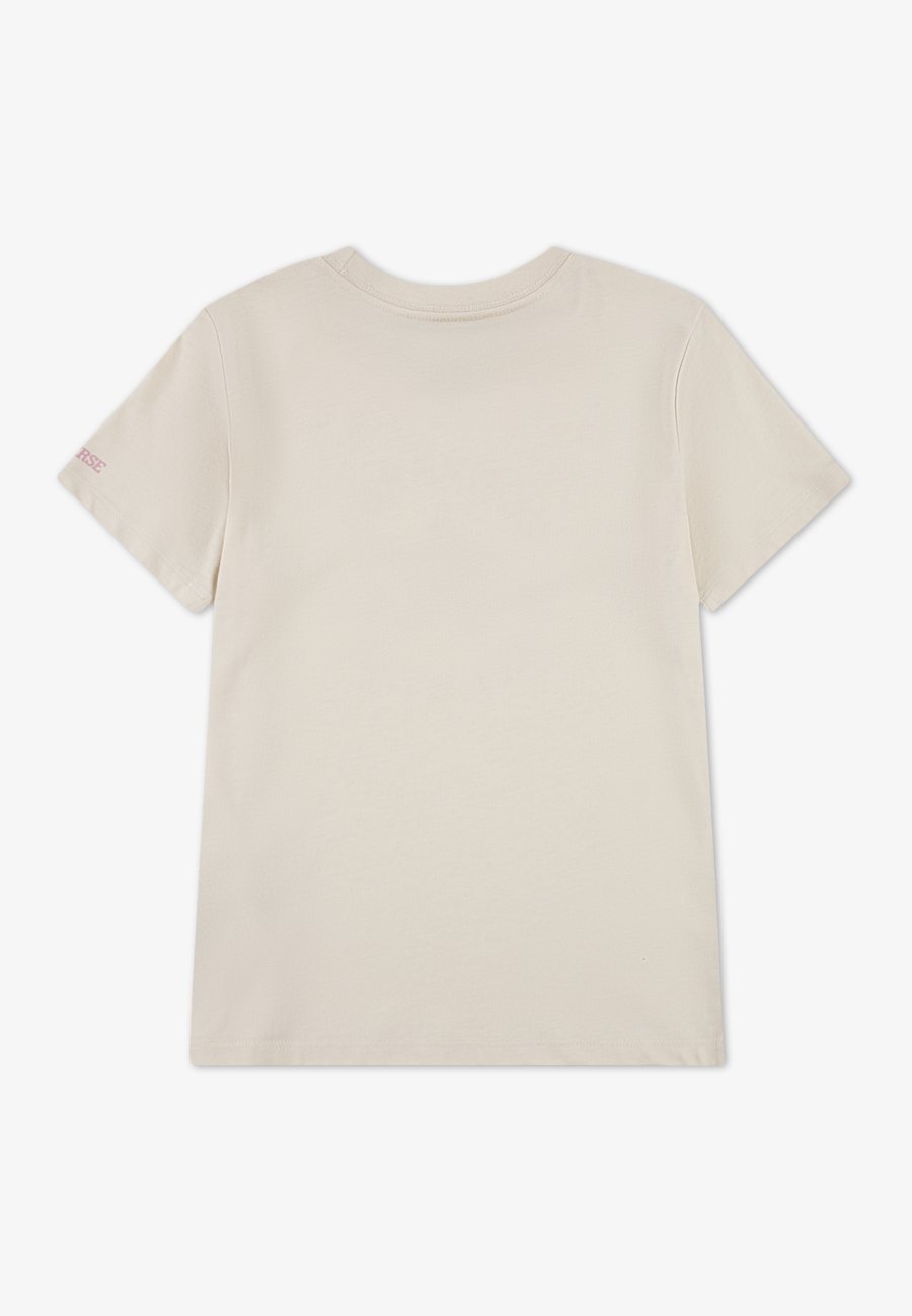 Футболка Converse Print T-shirt, Natural Ivory/Lotus Pink/Beige — фото 2