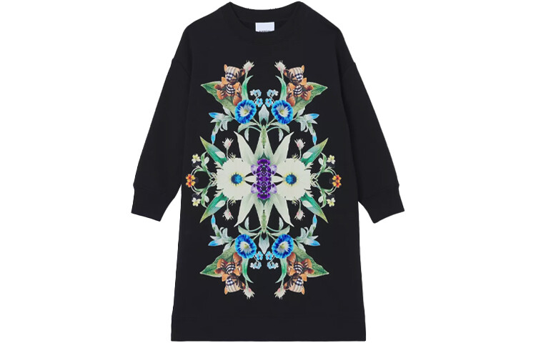 

Детское платье Burberry Kids, цвет Black