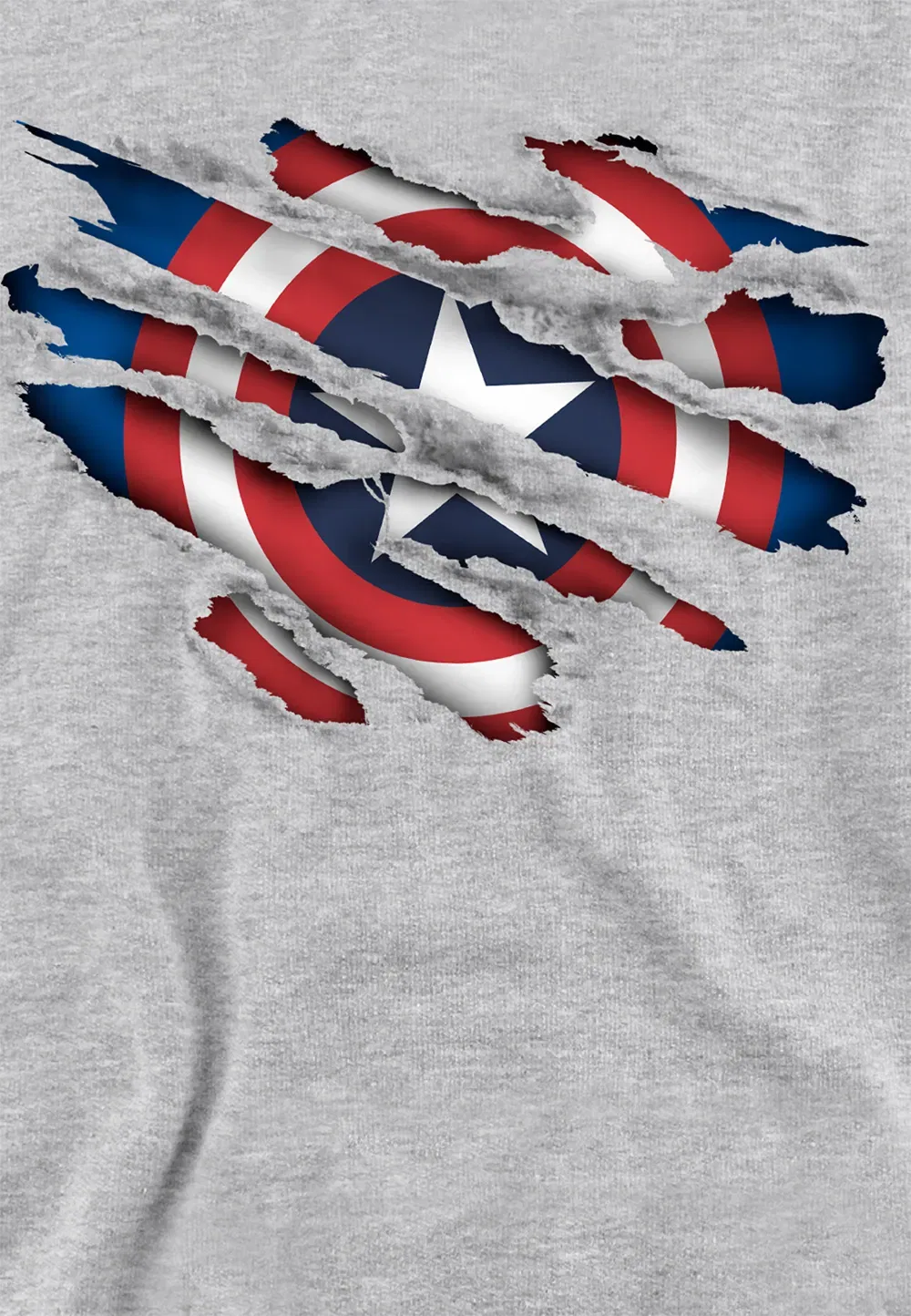 Детская худи Marvel Captain America, серый — фото 2