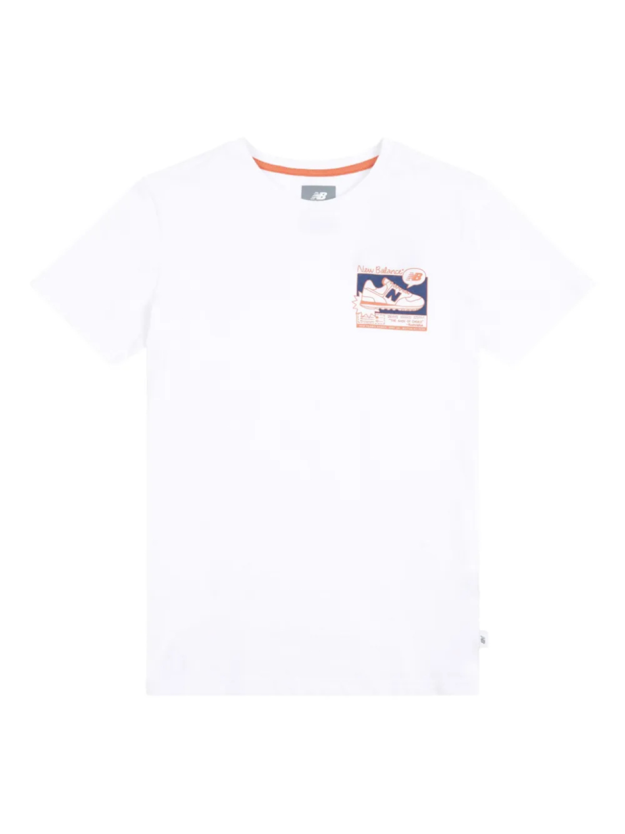 

Футболка с изображением кроссовок New Balance Kids, белый
