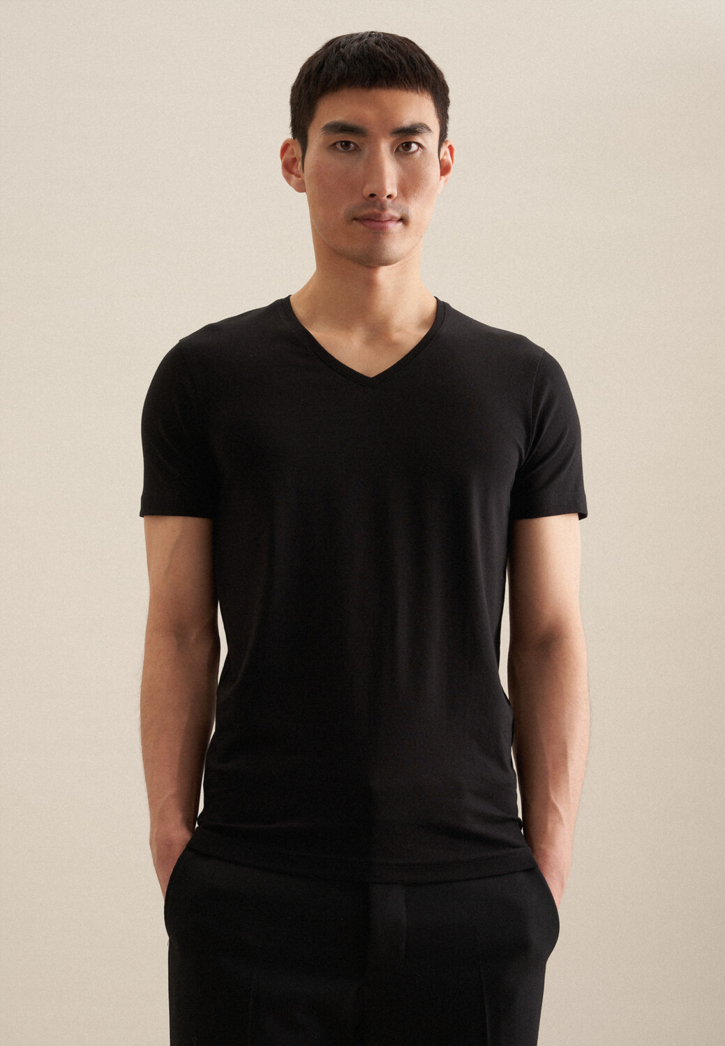 

Футболка Seidensticker Slim fit, черный
