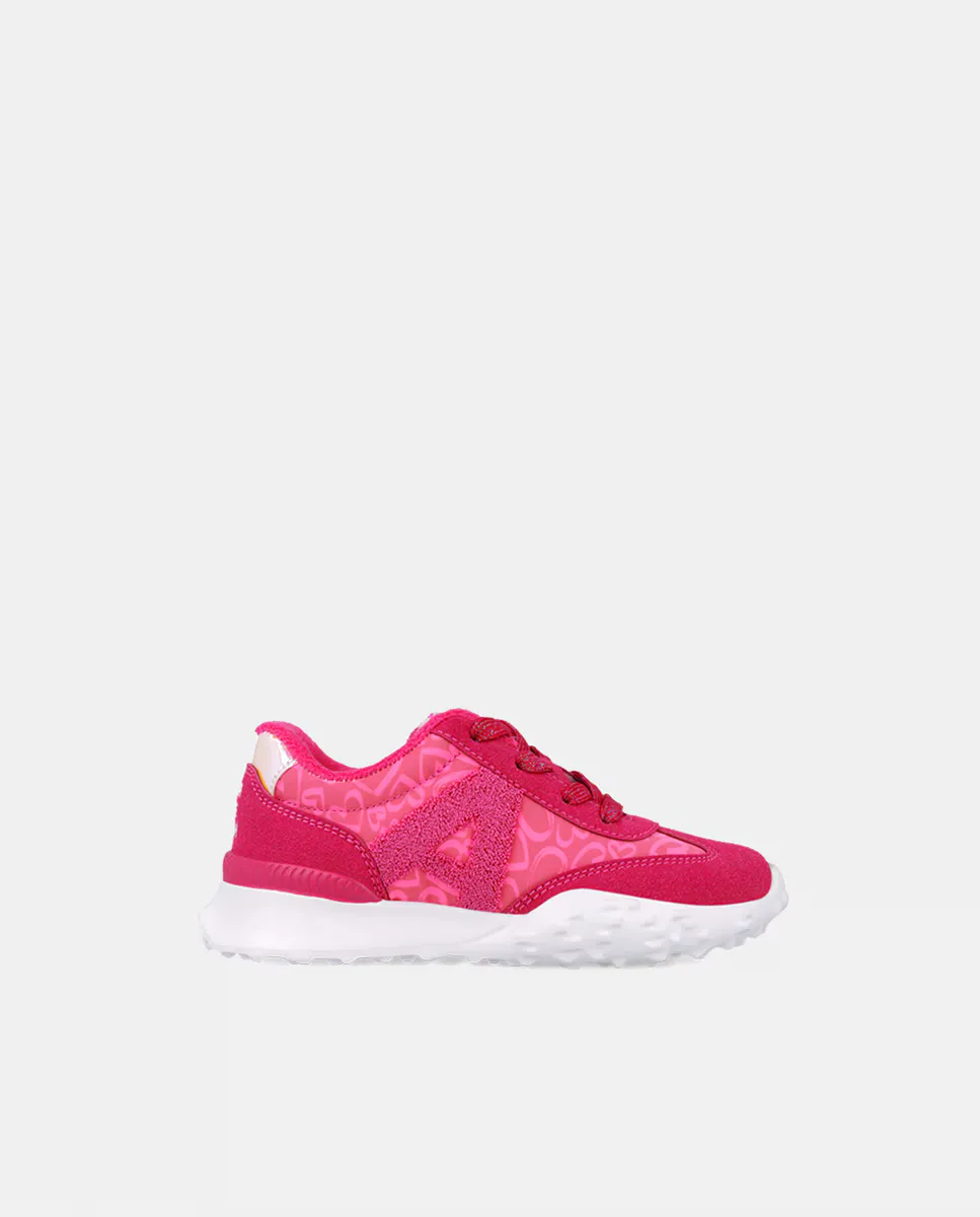 

Кроссовки цвета фуксии с принтом для девочек Agatha Ruiz de la Prada, фуксия