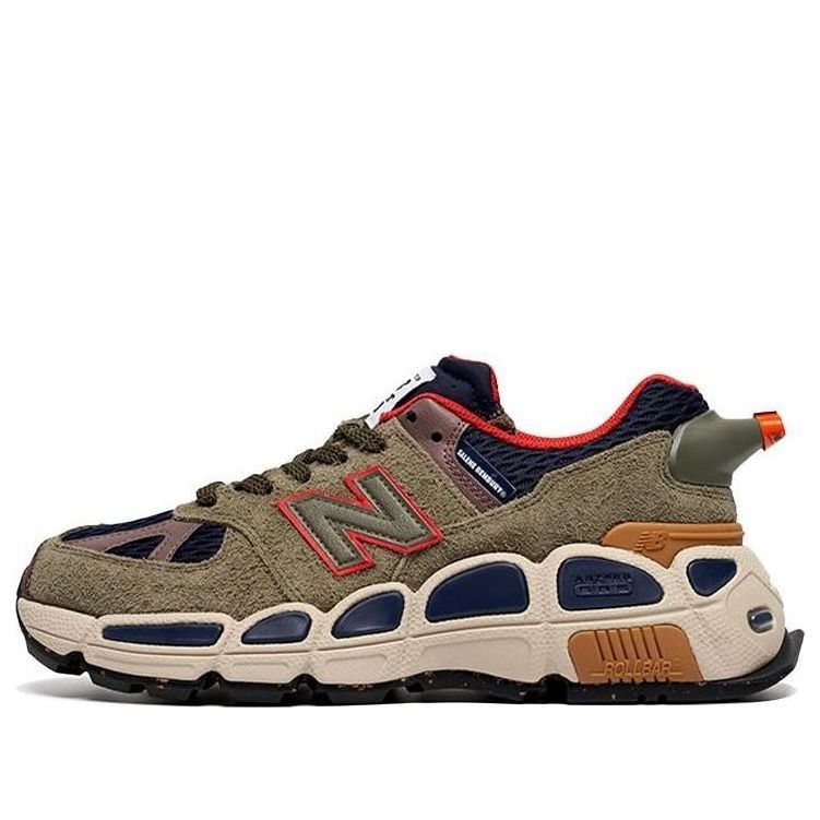 

Беговые кроссовки New Balance Salehe Bembury x 574 YURT 'Team Forest Green', красный