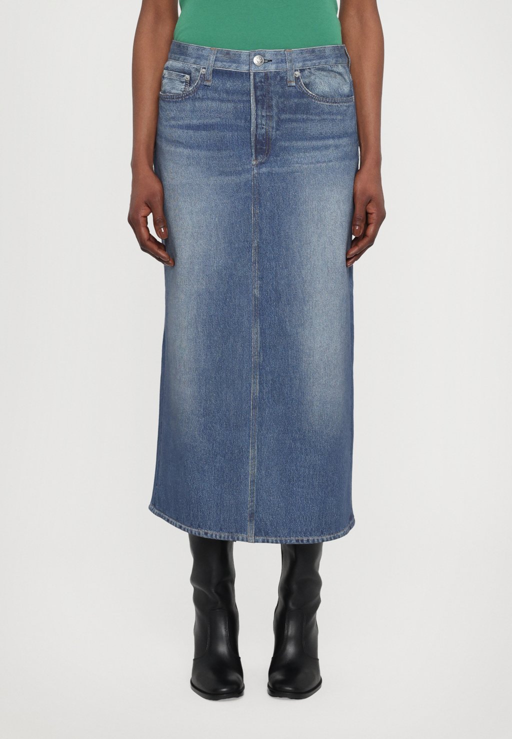 

Юбка А-силуэта MIRAMAR GILLIAN MIDI SKIRT - Denim skirt rag & bone, цвет Cosmos
