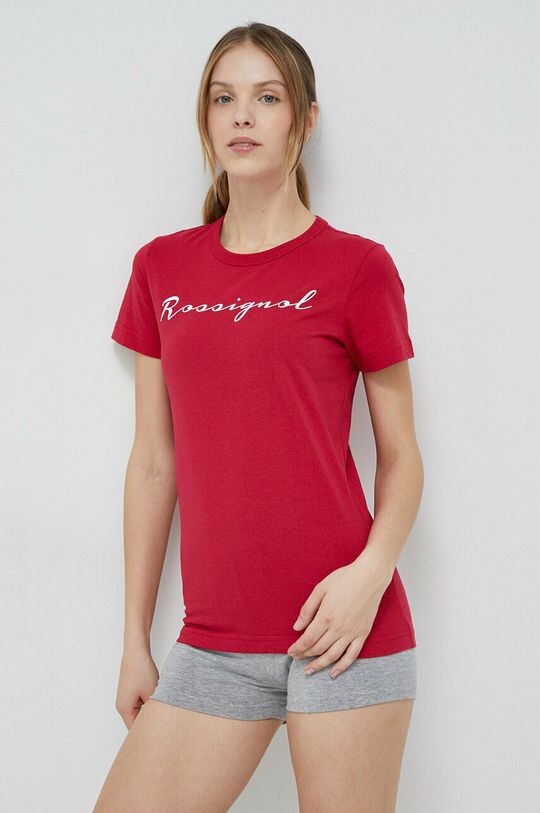 

Хлопковая футболка Rossignol, розовый