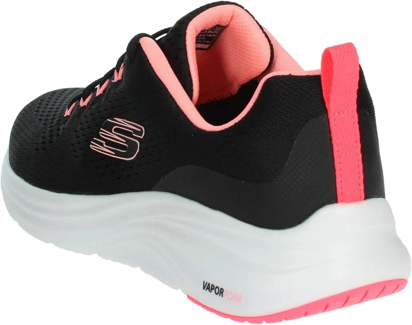 Мужские кроссовки Skechers Vapor Foam Fresh Trend, Black Mesh Pink Trim — фото 2