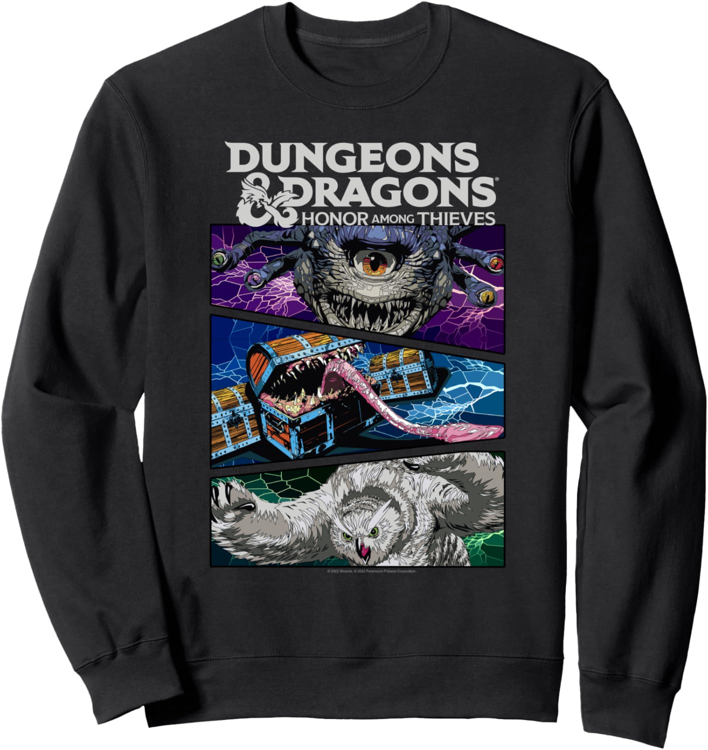 

Толстовка с изображением набора панелей монстров из игры Dungeons & Dragons: Honor Among Thieves, черная, Черный, Толстовка с изображением набора панелей монстров из игры Dungeons & Dragons: Honor Among Thieves, черная