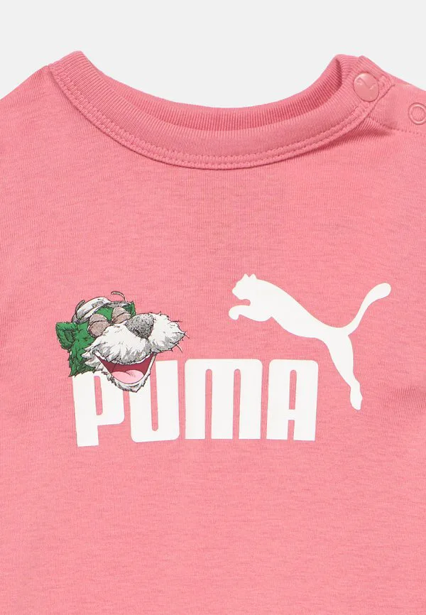 Комбинезон minicats для новорожденных, унисекс, с шапочкой Puma, Wild Pink — фото 4