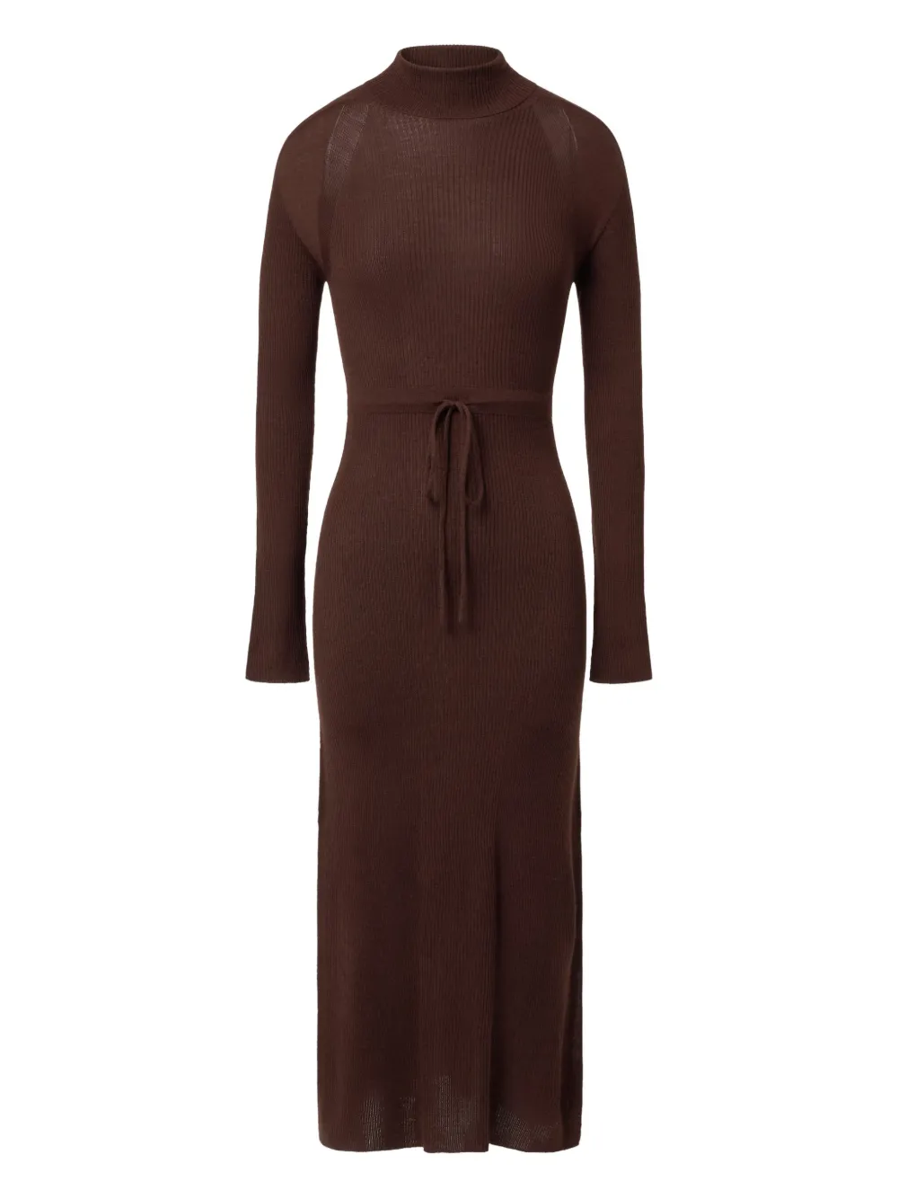 

Макси-платье с круглым вырезом A.P.C., коричневый