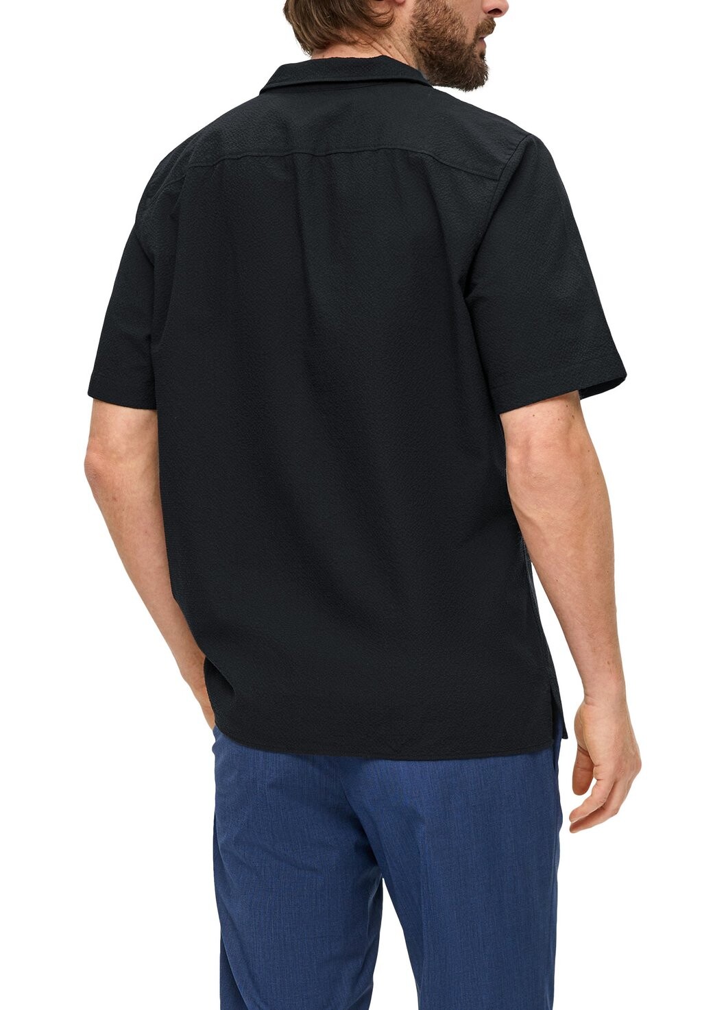 

Рубашка KURZARM-MIT-STRUKTUR s.Oliver BLACK LABEL, черный