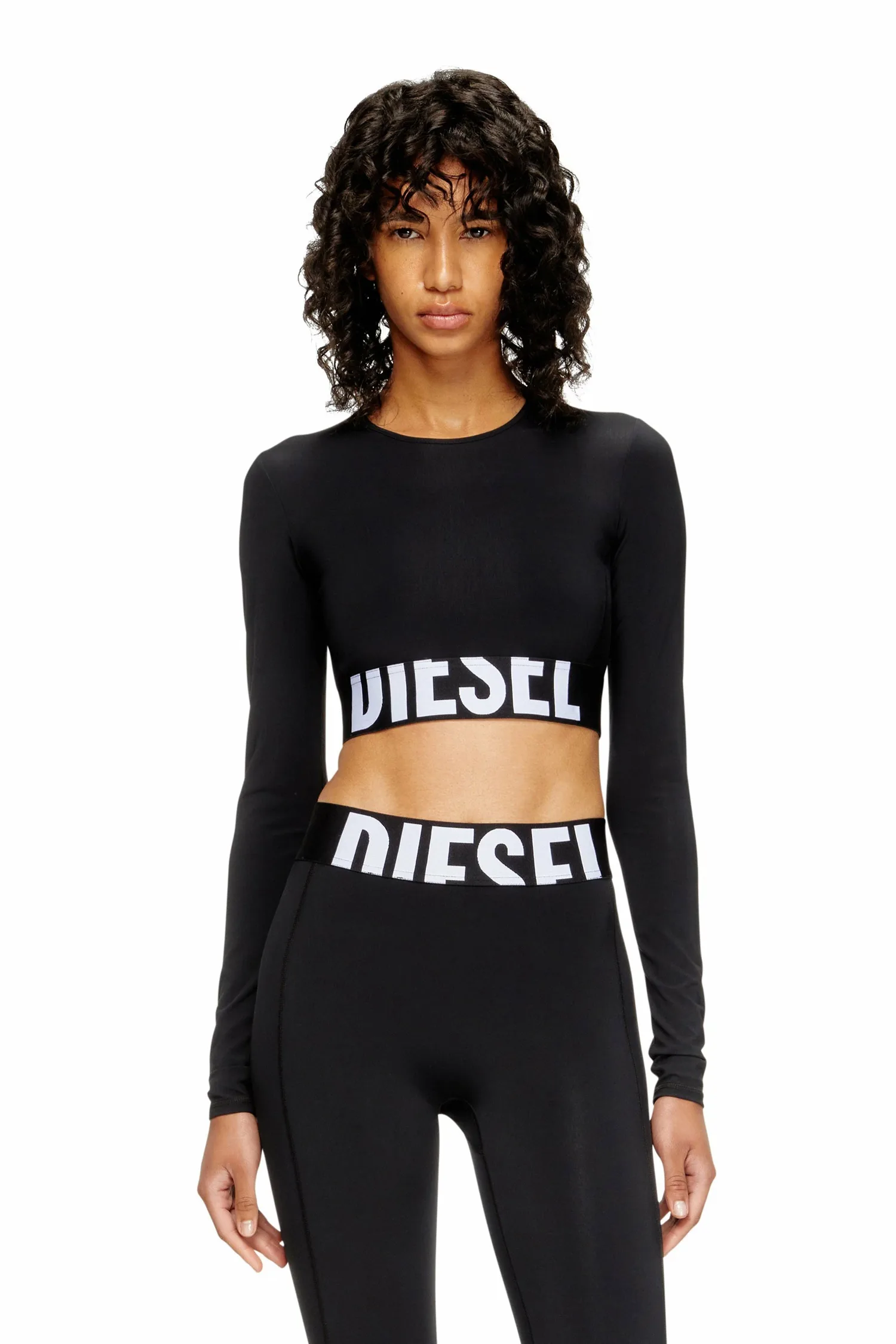 Женская футболка с длинным рукавом MELISSA-D-POP Diesel, black
