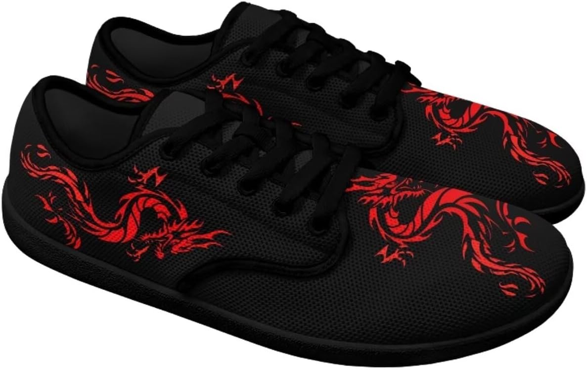 

Мужские кроссовки для ходьбы с широкой пяткой и пальцами, нулевая разница в подошве, минималистичные повседневные, дышащие сетчатые, без шнурков Pointodoor, Dragon