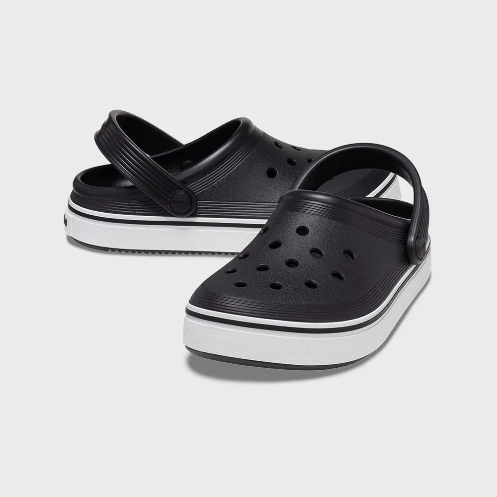Детские чёрные клоги Off Court от Crocs