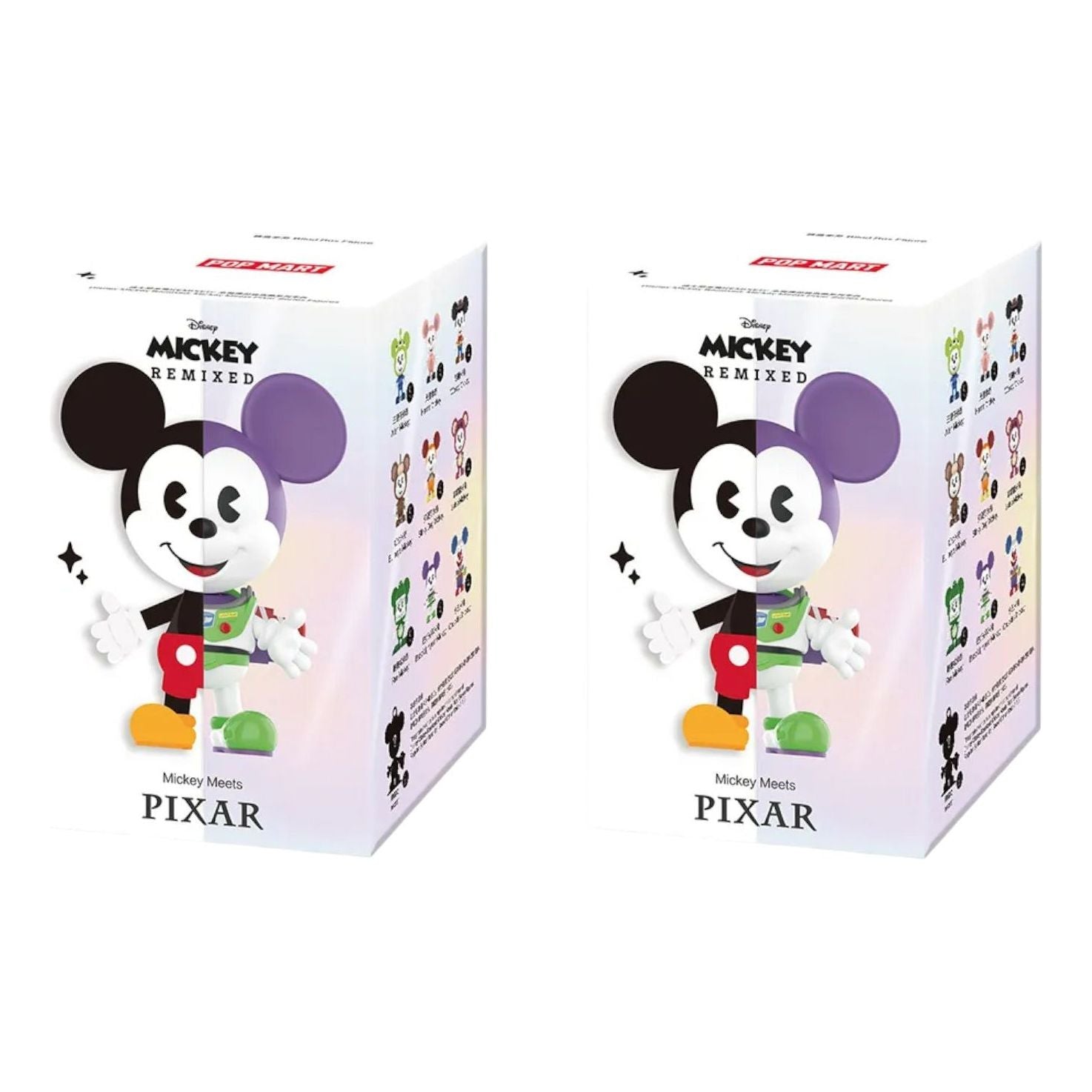 

Набор фигурок Pop Mart Disney Mickey Remixed Mickey Meets Pixar Series в запечатанной коробке (2 закрытых коробки)