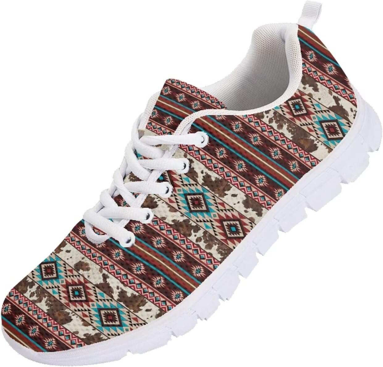 

Мужские кроссовки Funnydude Funny Print для бега, осенние, с сеткой для дыхания, свободные, на шнуровке, Aztec