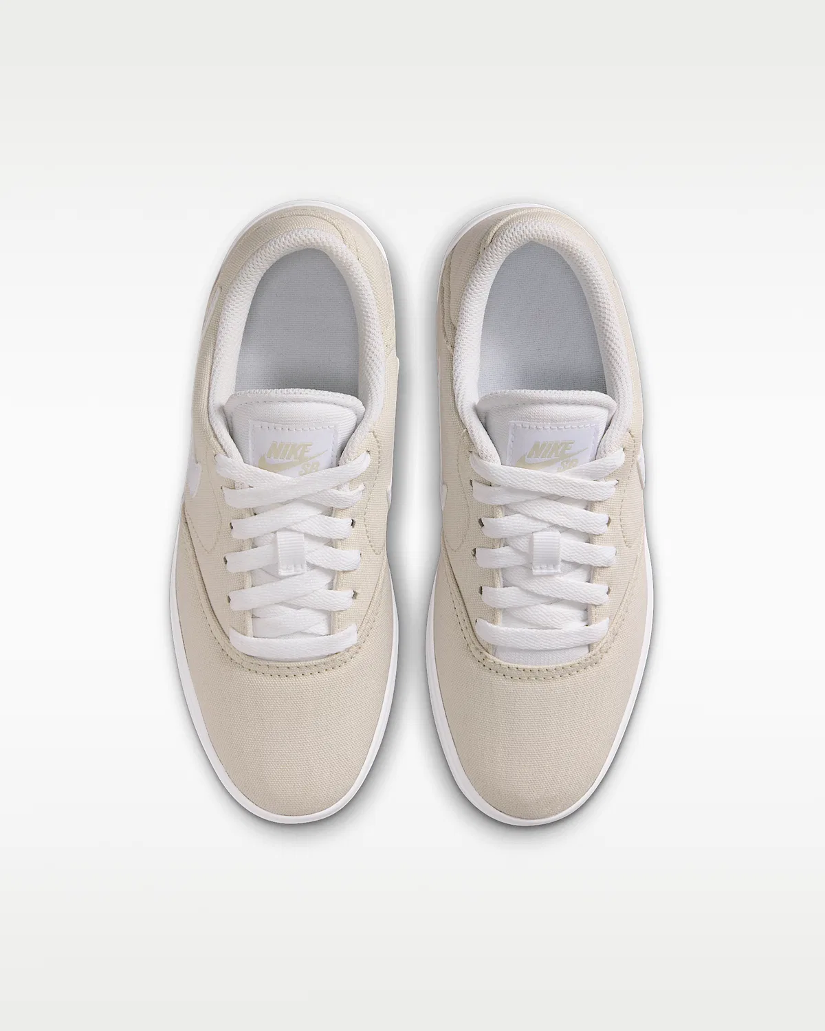 Детские кроссовки для скейтбординга Nike SB Check Canvas, Light Bone/White — фото 4