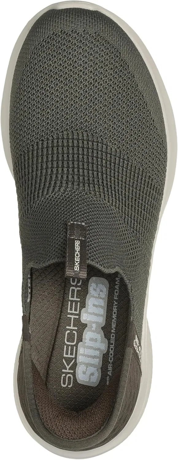Мужские кроссовки Skechers Gowalk Arch Fit, спортивные слипоны, повседневные лоферы для походов, беговые кроссовки, оливковый — фото 3