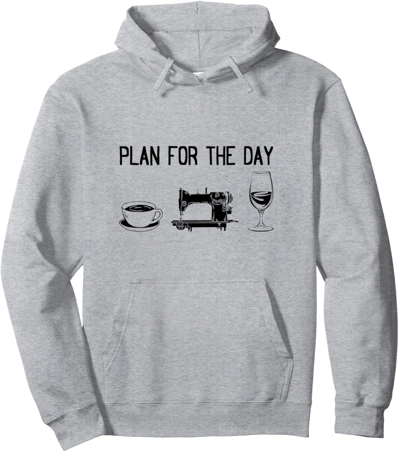 

Ежедневный план - План шитья на день Интересные идеи для шитья Толстовка Funny Sewing Ideas Sewing Lover, серый