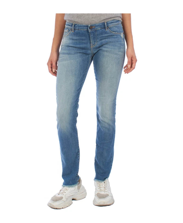 

Узкие джинсы с эффектом пуш-ап Emporio Armani, синий