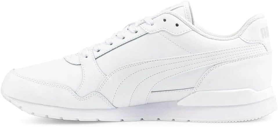 Мужские кроссовки PUMA St Runner V3 с шнуровкой, повседневные - белые, белый — фото 4