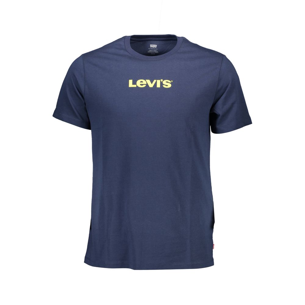 

Синяя хлопковая футболка Levi´s, синий