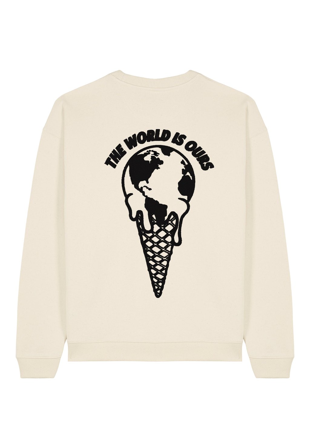 

Толстовка THE WORLD IS YOURS BACK PRINT UNISEX HEAVYWEIGHT Mira Paris, кремовый