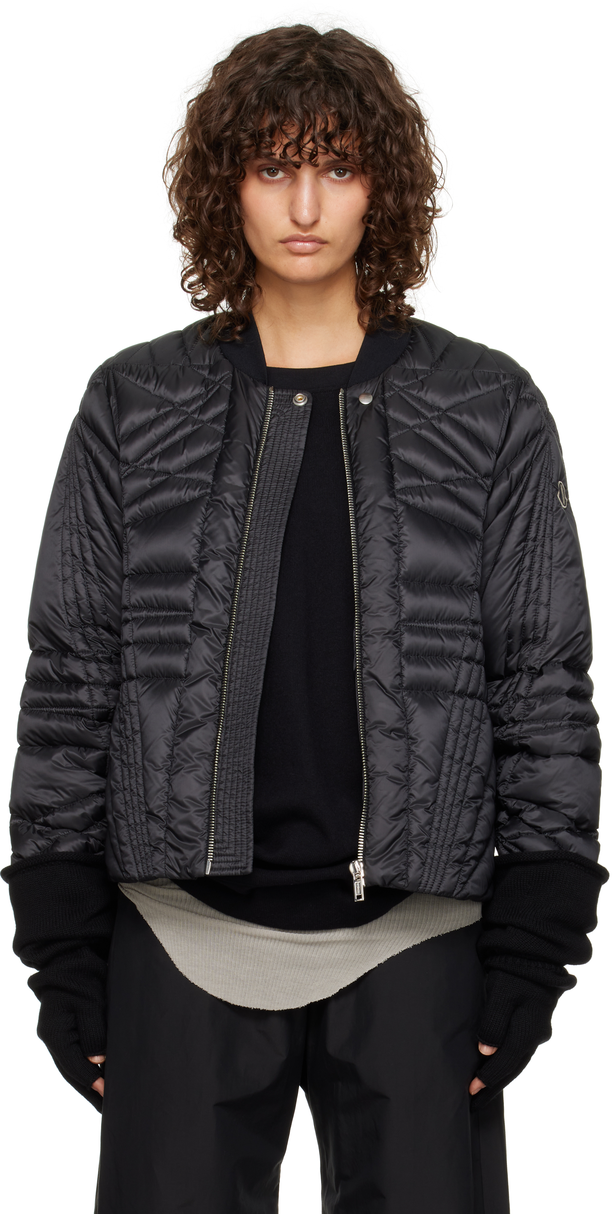 

Куртка-бомбер Moncler + Megapenta Flight Rick Owens, черный