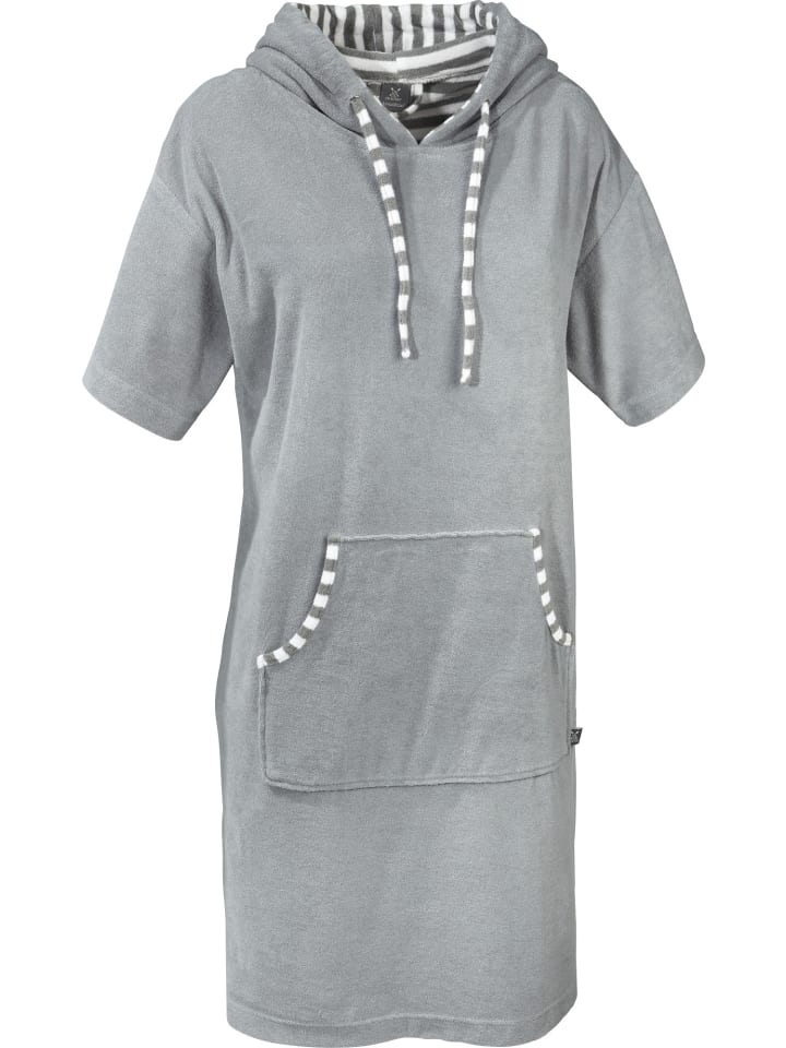 

Халат Erwin Müller Unisex-Poncho mit Kapuze, светло-серый