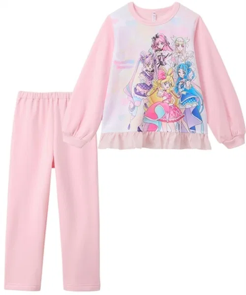 [You and Idol Precure♪] Светящаяся в темноте! Пижама с длинными рукавами из мягкого флиса