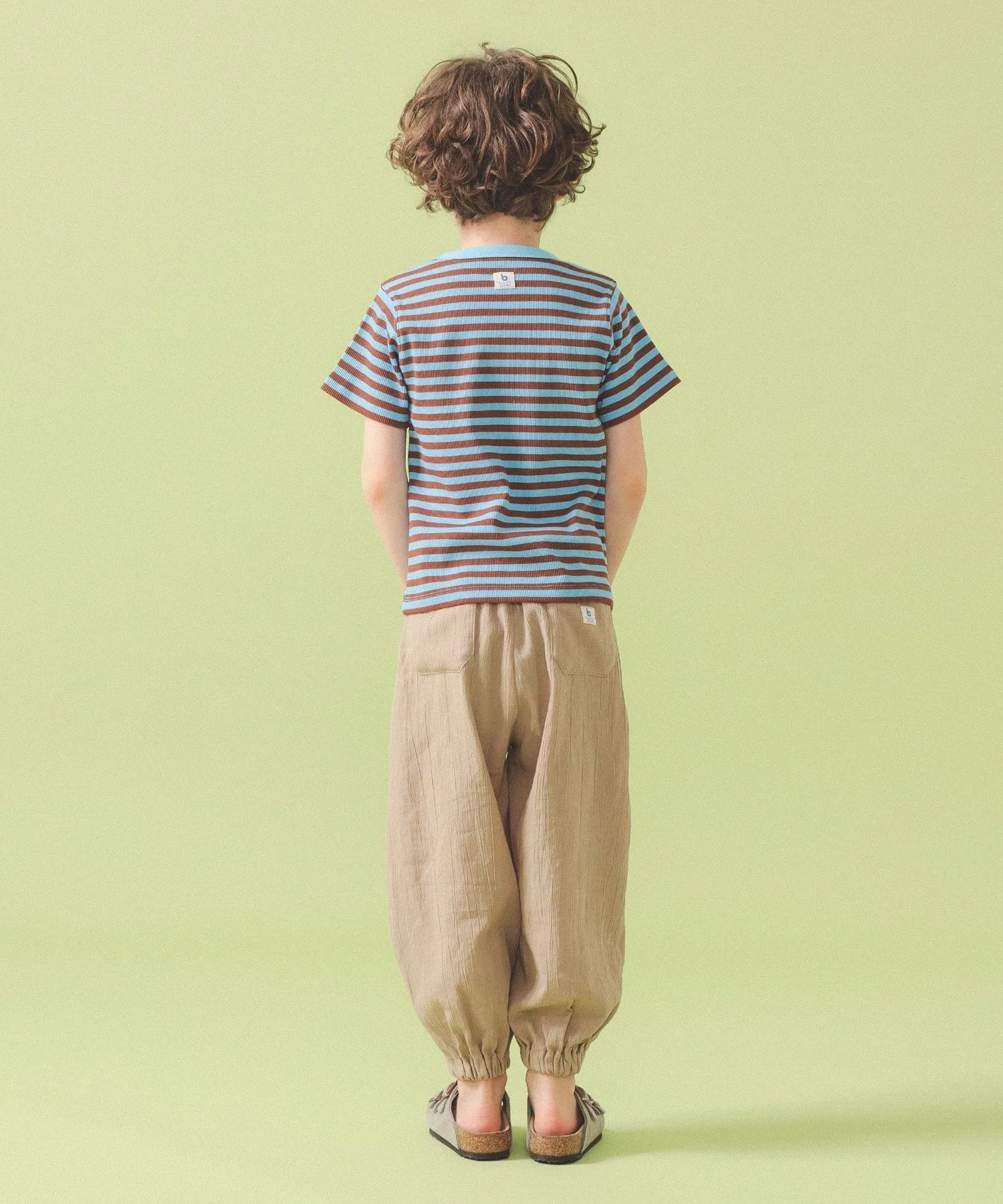 Брюки Willow Easy Pants 2026SS (90~140 см) Kodomo Beams, BEIGE — фото 4